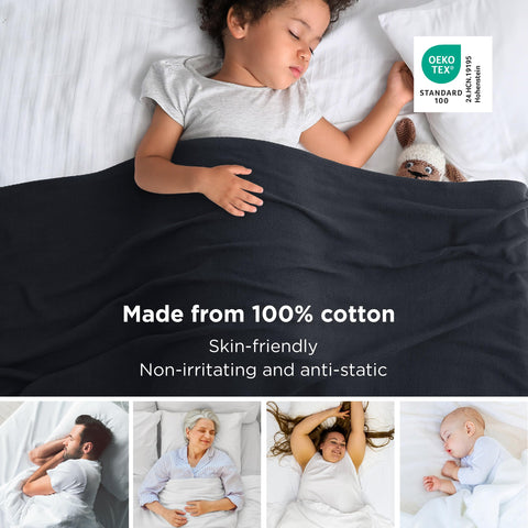 Bedsure GentleSoft blanket folded to show queen size and weave detail.