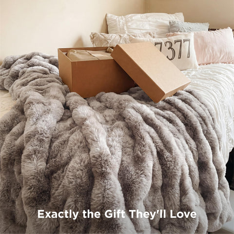 Bedsure GentleSoft couch drape adds elegant decor and easy layering.