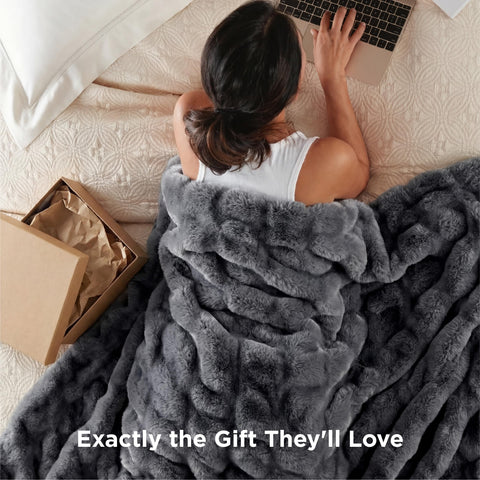 Bedsure GentleSoft couch throw draped for versatile home use