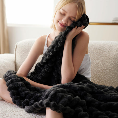 Bedsure GentleSoft cozy couch setup ideal for binge watching