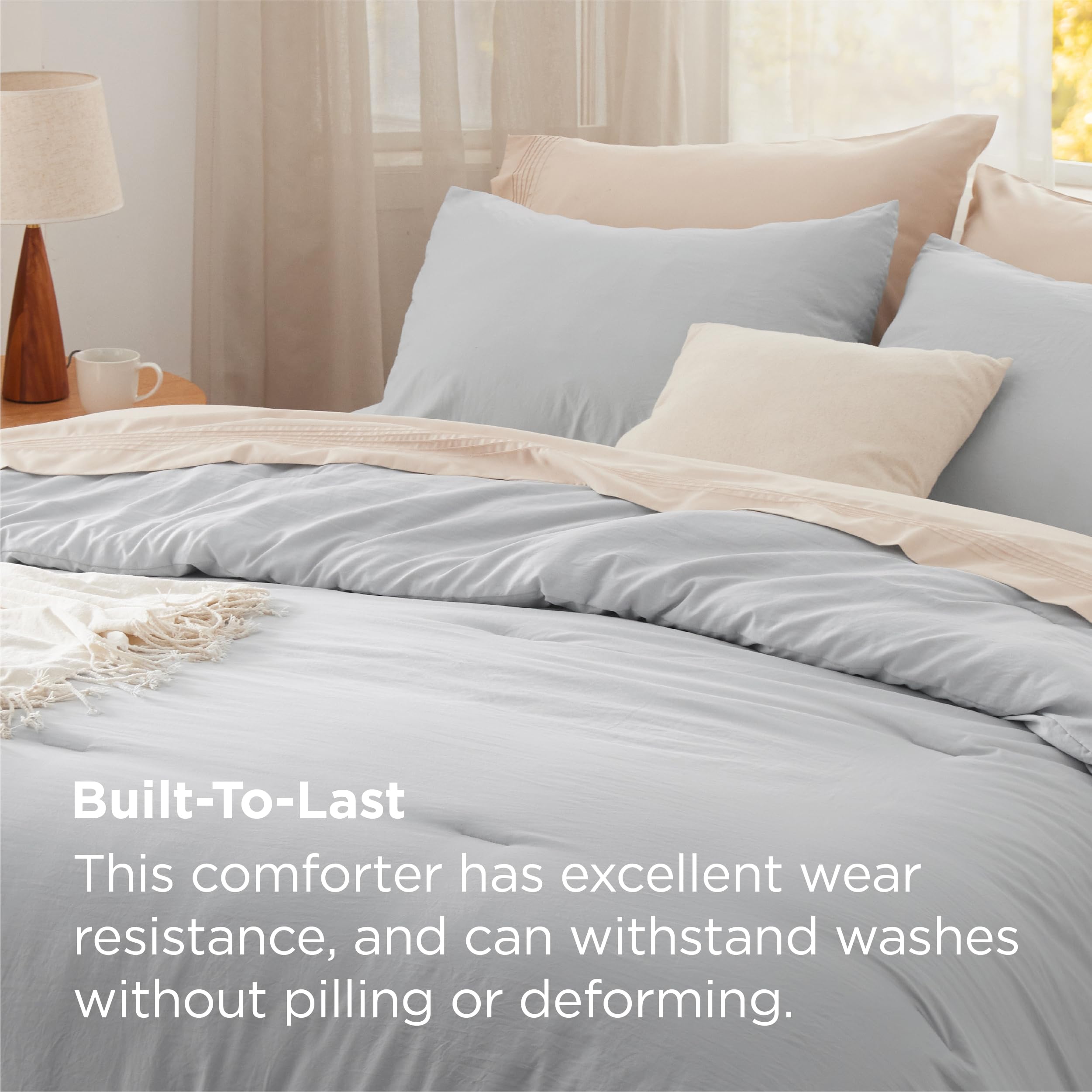 Bedsure GentleSoft fabric close-up showing plush texture and gentle skin feel.