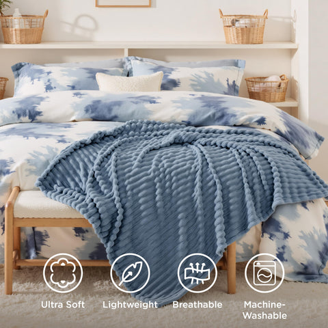 Bedsure Gentlesoft fall throw bed snuggle, plush softness for cozy naps