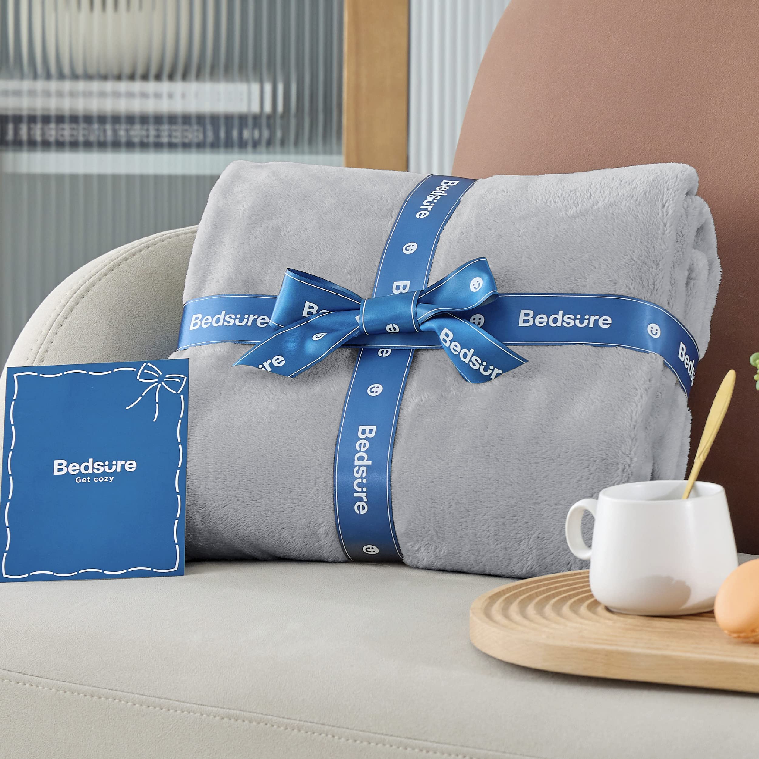 Bedsure GentleSoft packaging signals a gift-ready cozy option.