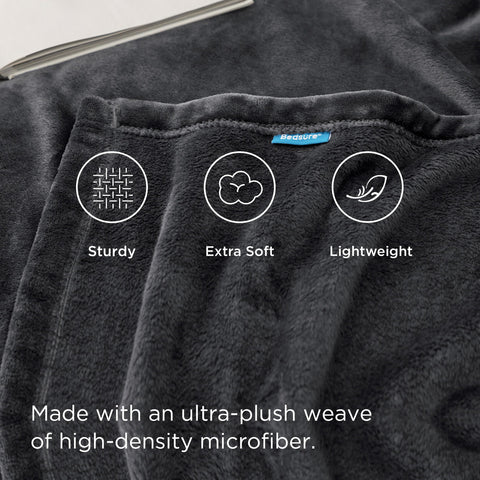 Bedsure GentleSoft blanket with durable stitching resists wear