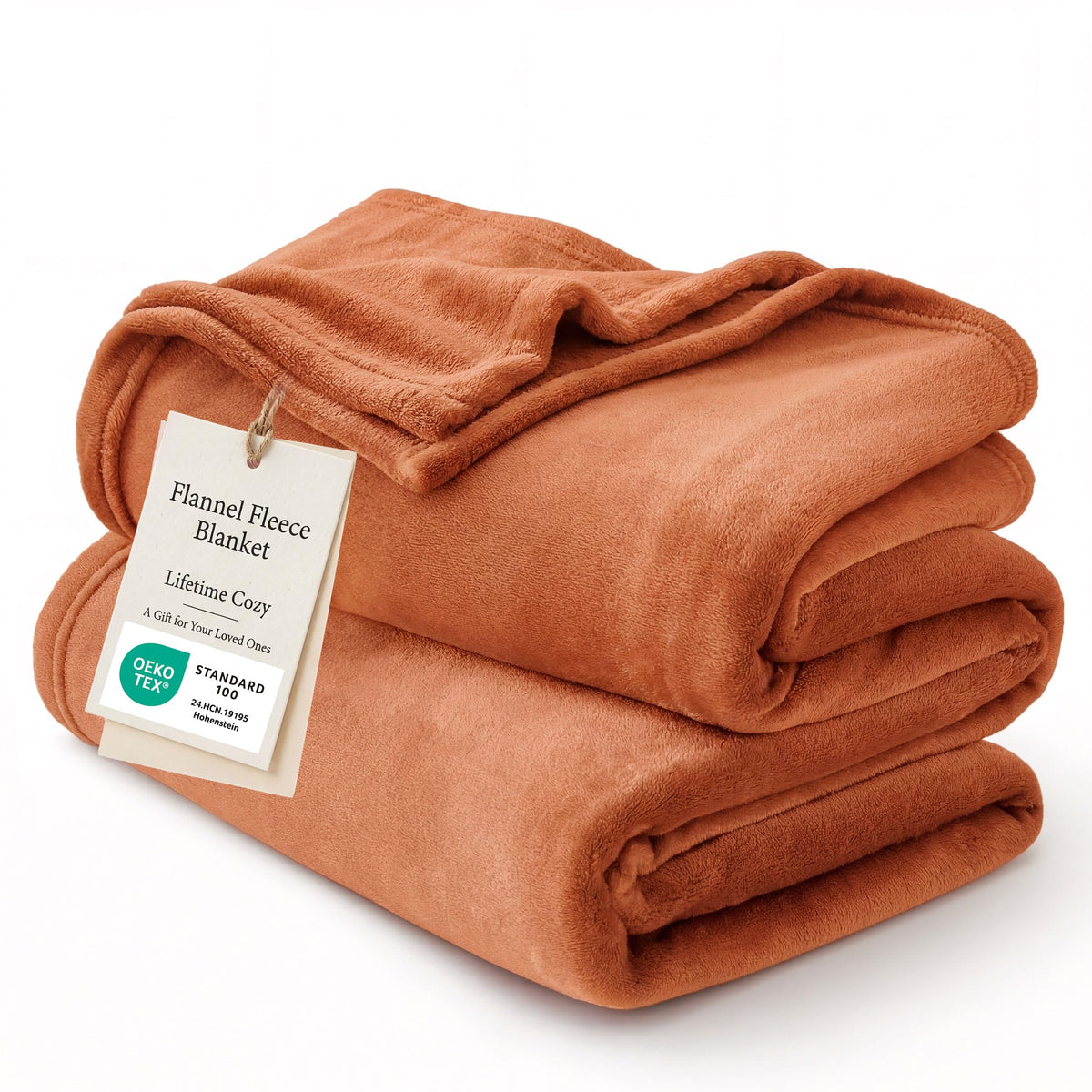 Bedsure GentleSoft fleece blanket on a bed, premium warmth and plush softness