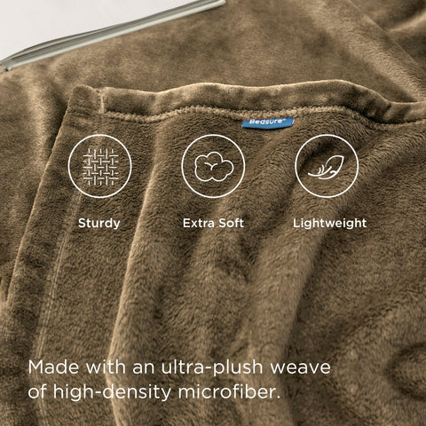 Bedsure gift-ready packaging for the camel fleece blanket