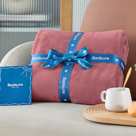 Pet-friendly Bedsure blanket adds an extra cuddle layer for pets.