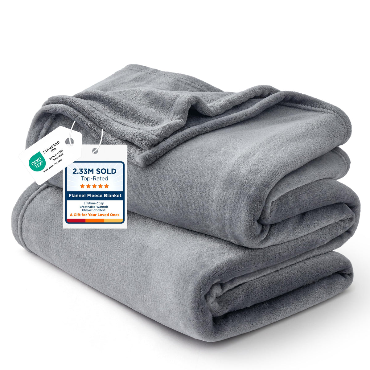 Bedsure GentleSoft fleece blanket folded to reveal plush texture for warmth