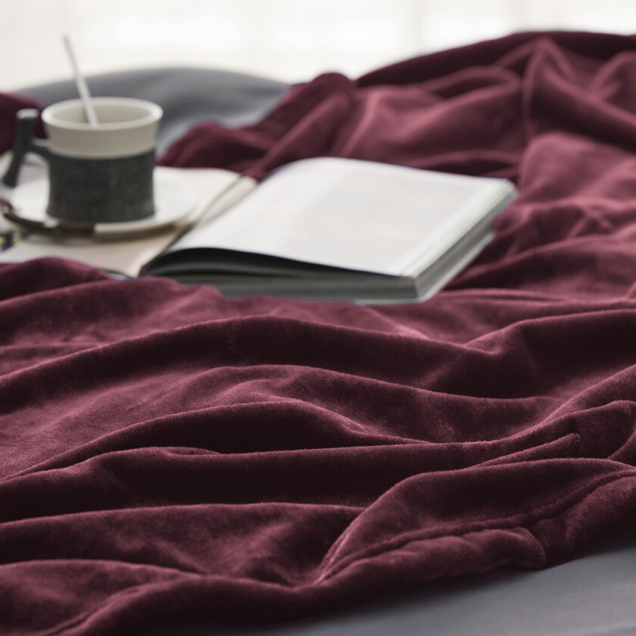 Bedsure GentleSoft on bed offers soft microfibers for comforting warmth.