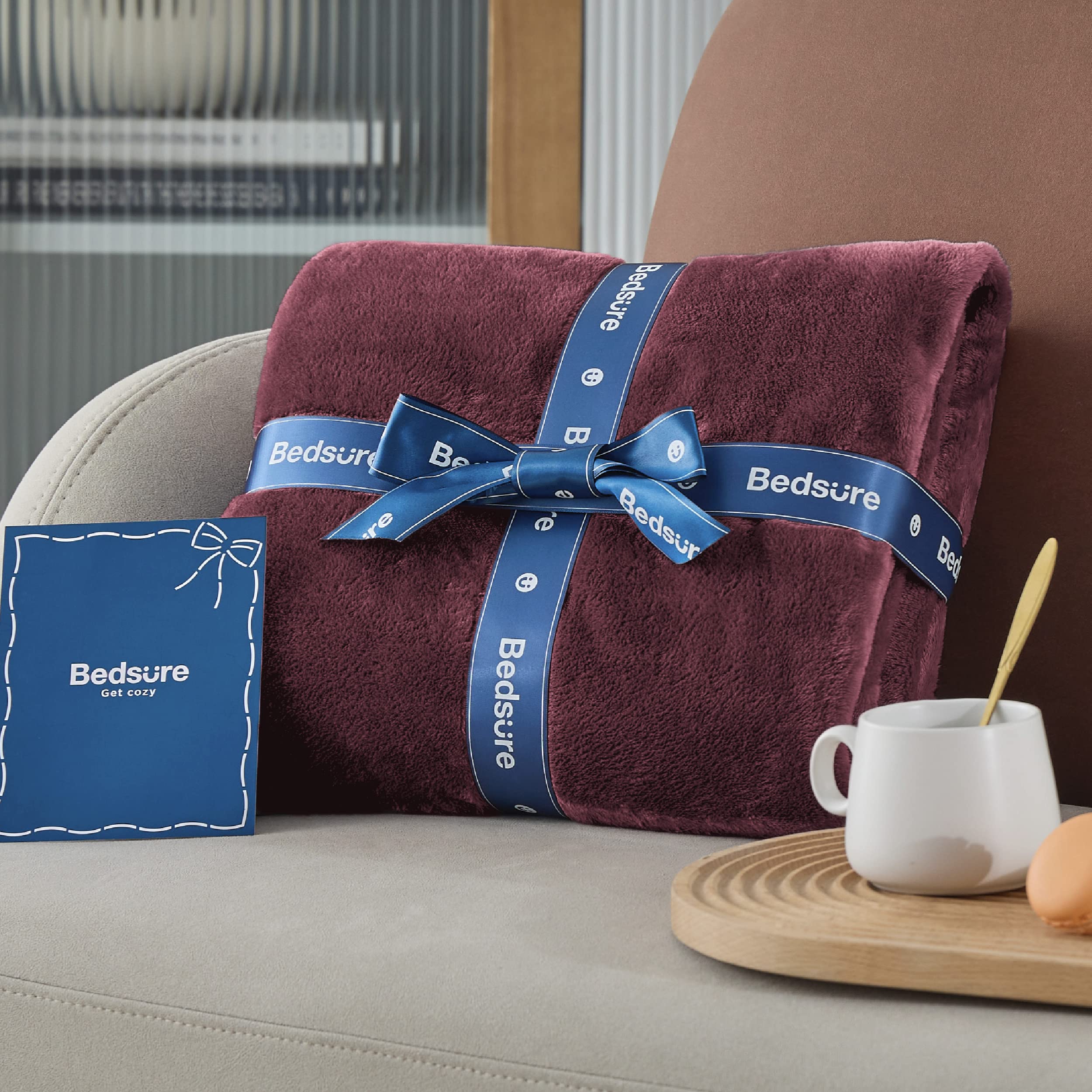 Bedsure GentleSoft blanket with pets or kids, easy care and cuddle-ready.