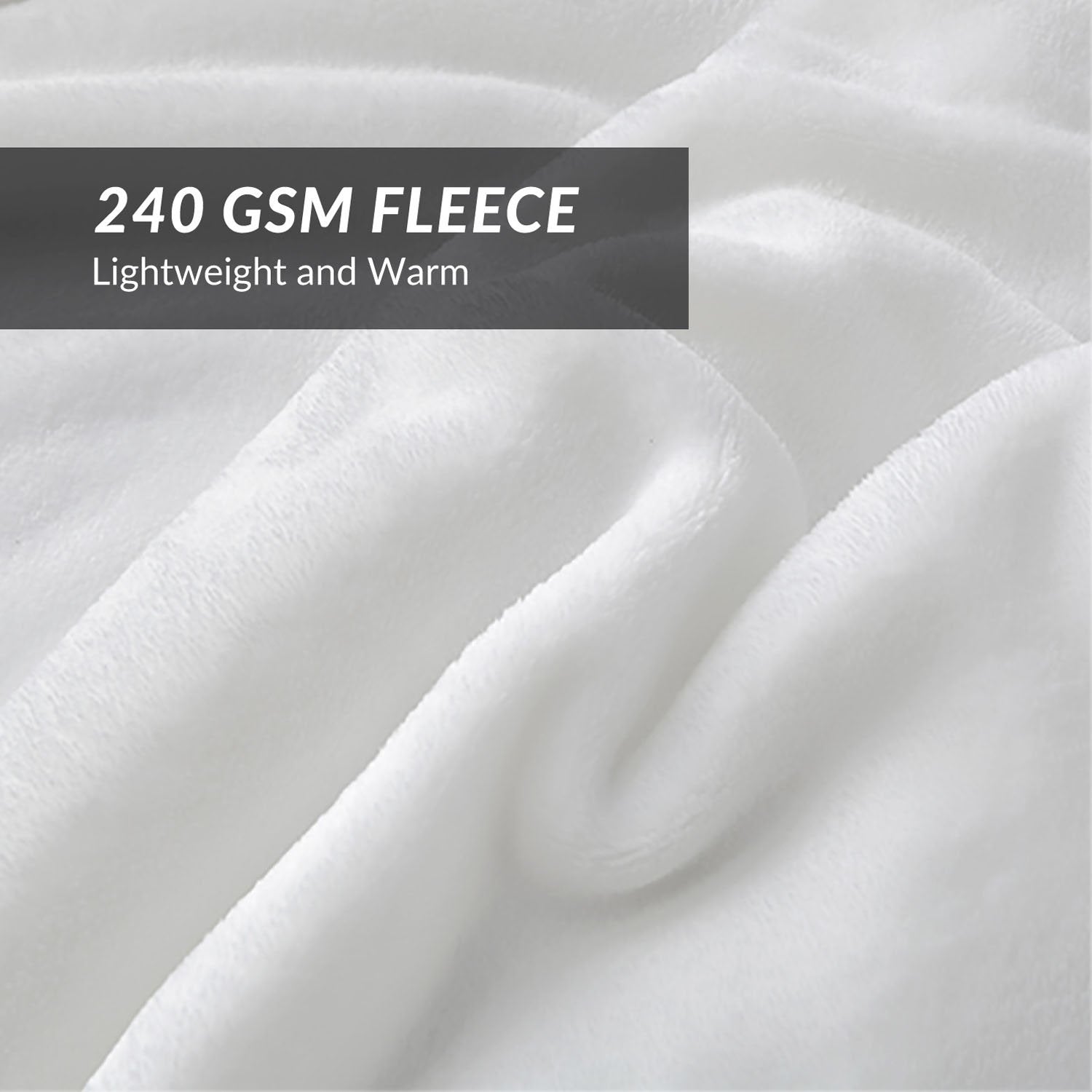 Bedsure GentleSoft fleece blanket stitching detail, durable seams resist fading.