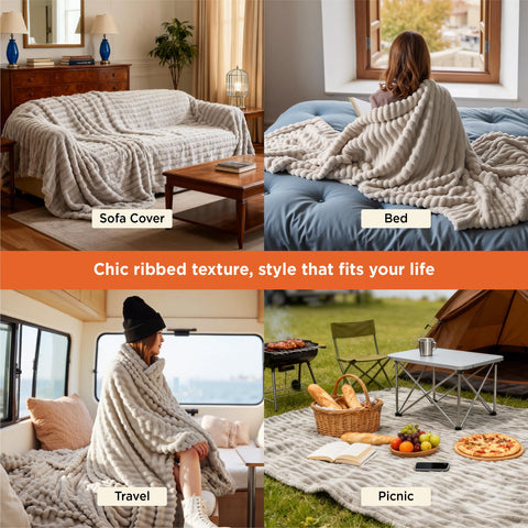 Bedsure GentleSoft blanket feels warm yet lightweight for layering