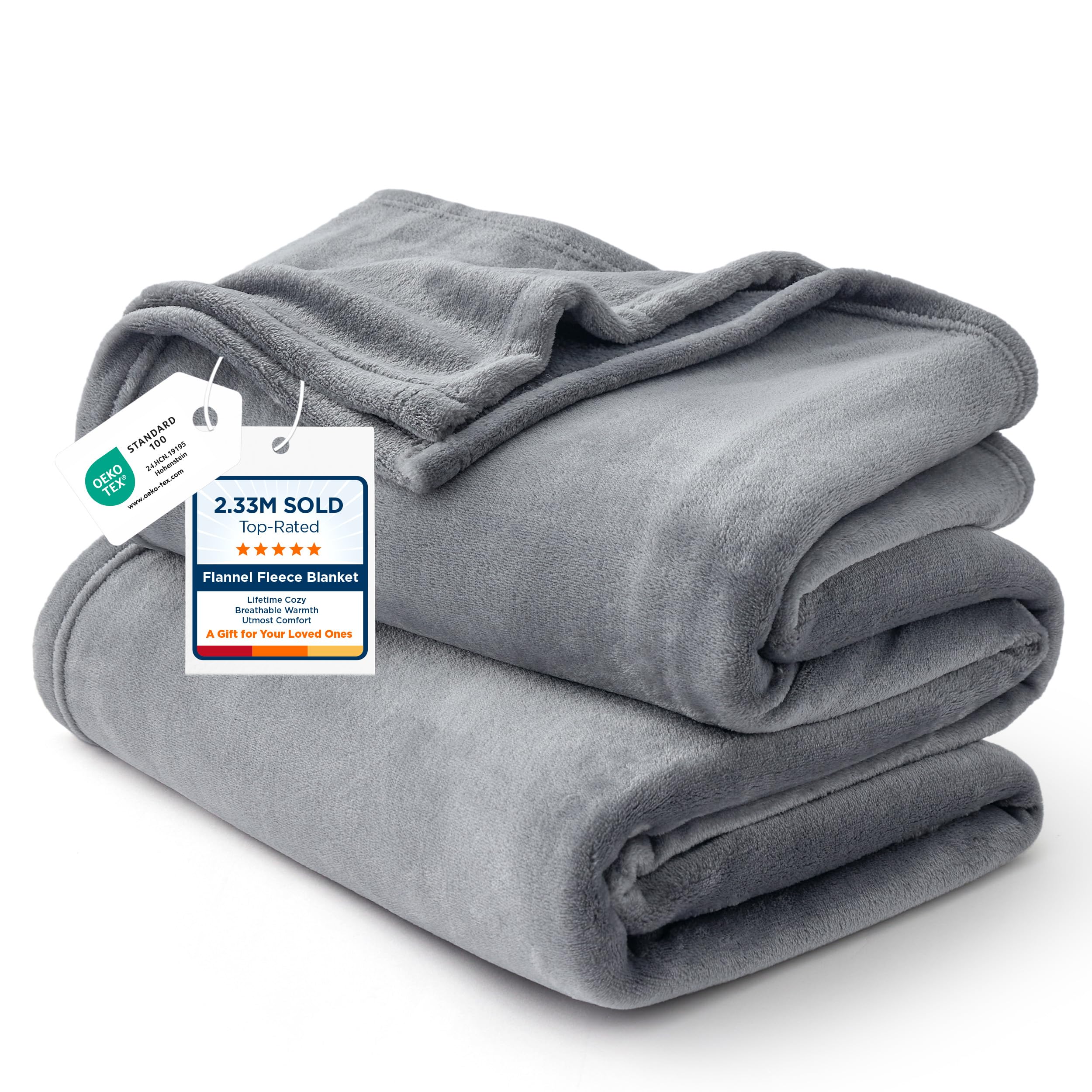 Bedsure GentleSoft fleece king blanket fabric texture highlighting soft warmth