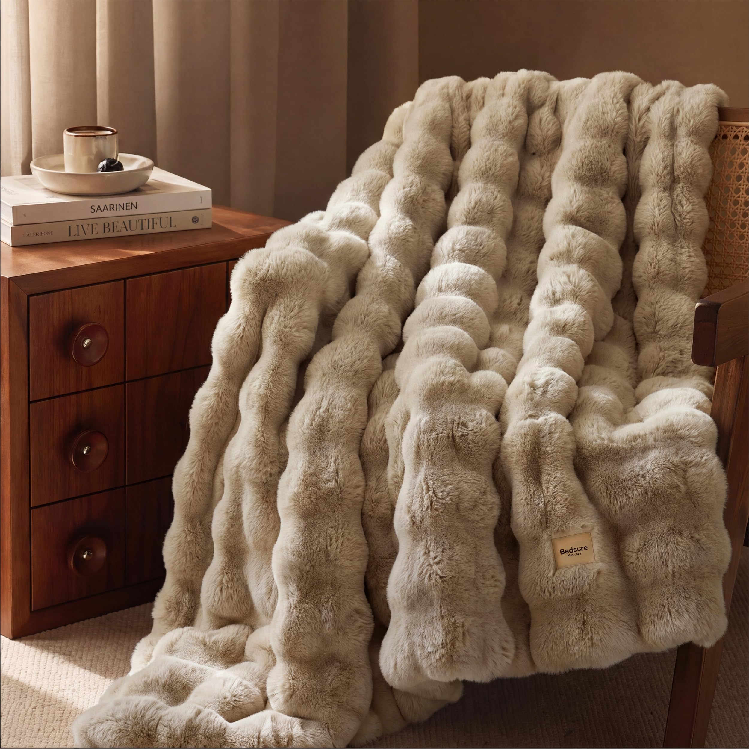 Bedsure GentleSoft 60x70 size ideal for bed layering and sofa use