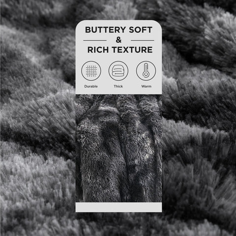Bedsure GentleSoft blanket draped over a bed to add soft texture