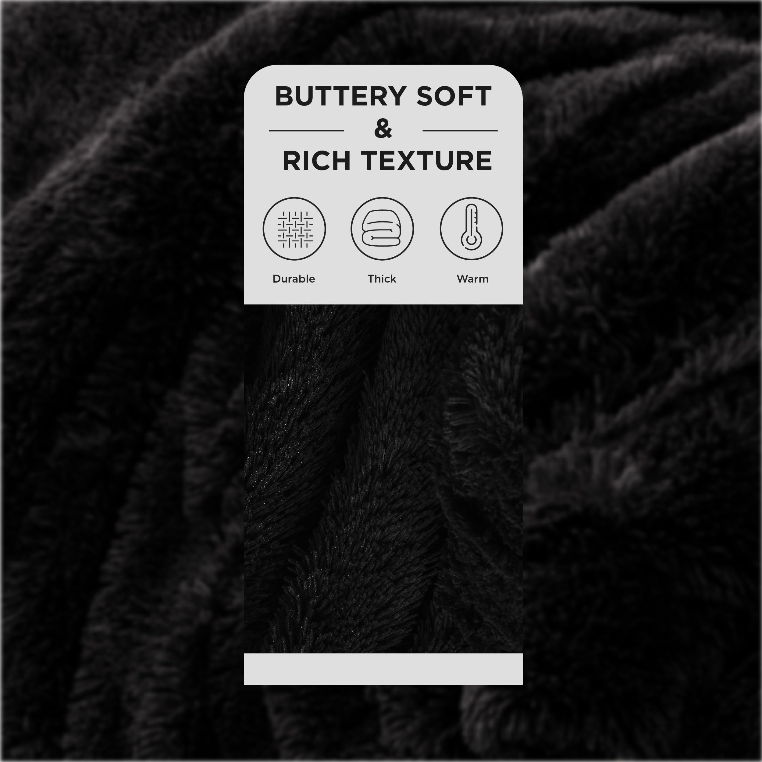 Bedsure GentleSoft blanket with Sherpa reverse showcasing warm, dual-sided comfort.