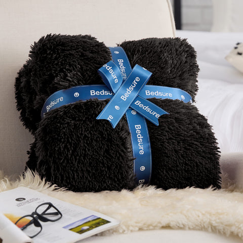 Bedsure GentleSoft fleece throw ideal for travel warmth on the go.