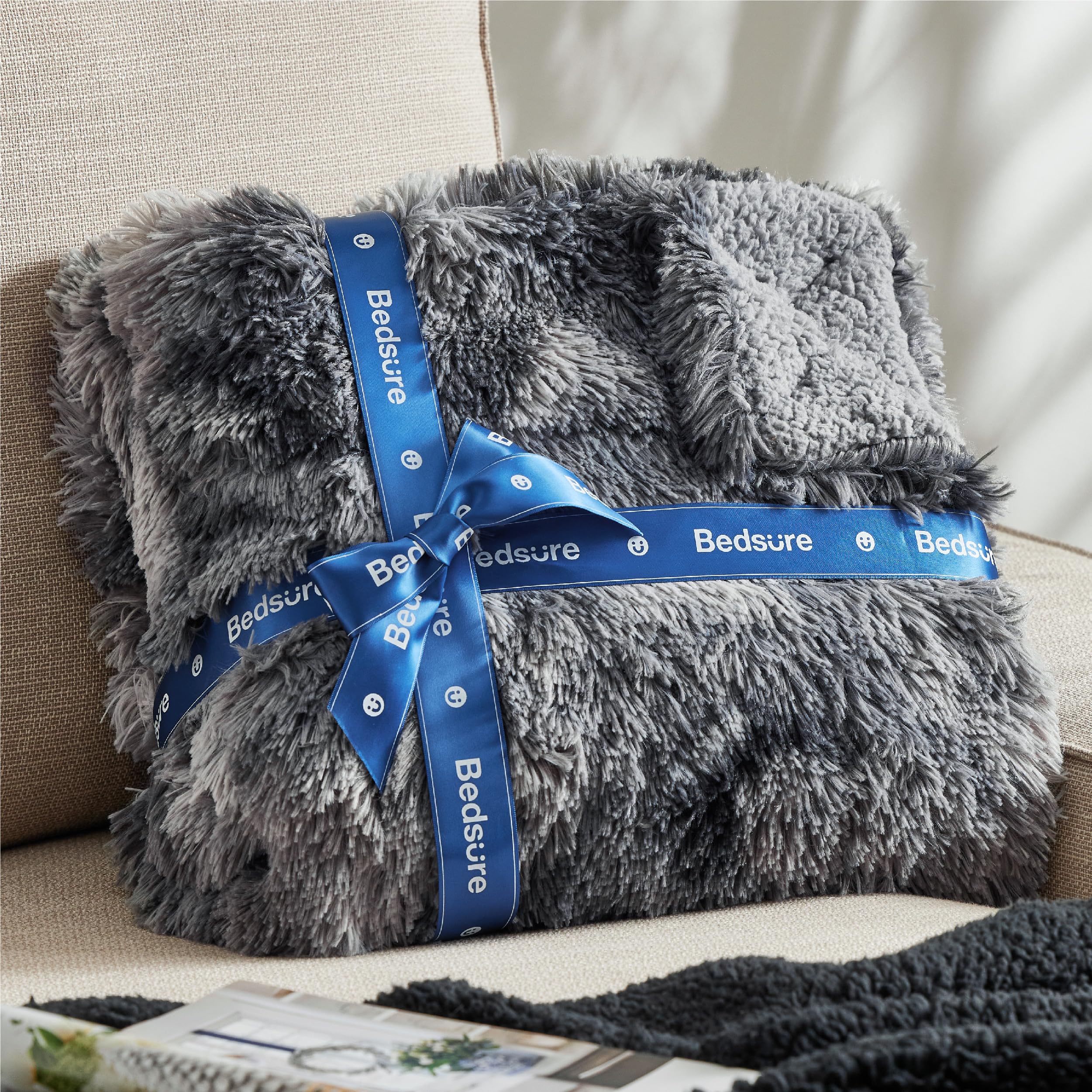 Bedsure GentleSoft fluffy king blanket packaged gift-ready for gifting warmth
