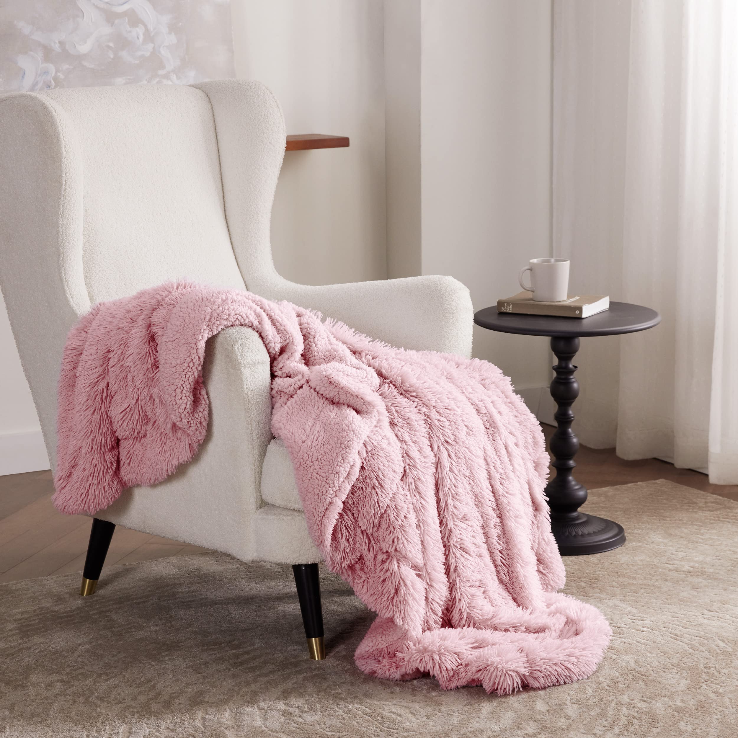 Bedsure GentleSoft throw enhances room decor with soft texture and luxe look