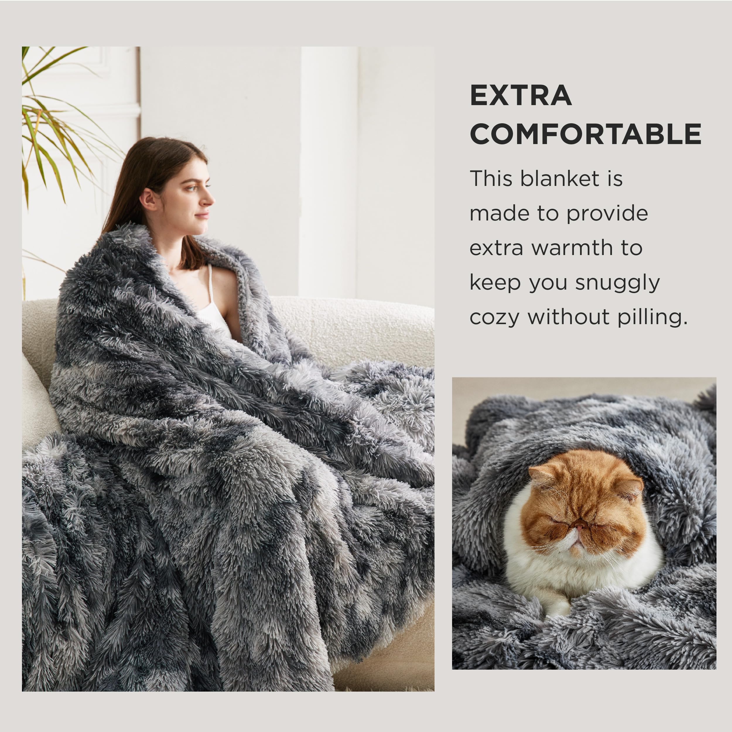 Bedsure GentleSoft blanket on a couch demonstrates versatile home decor use