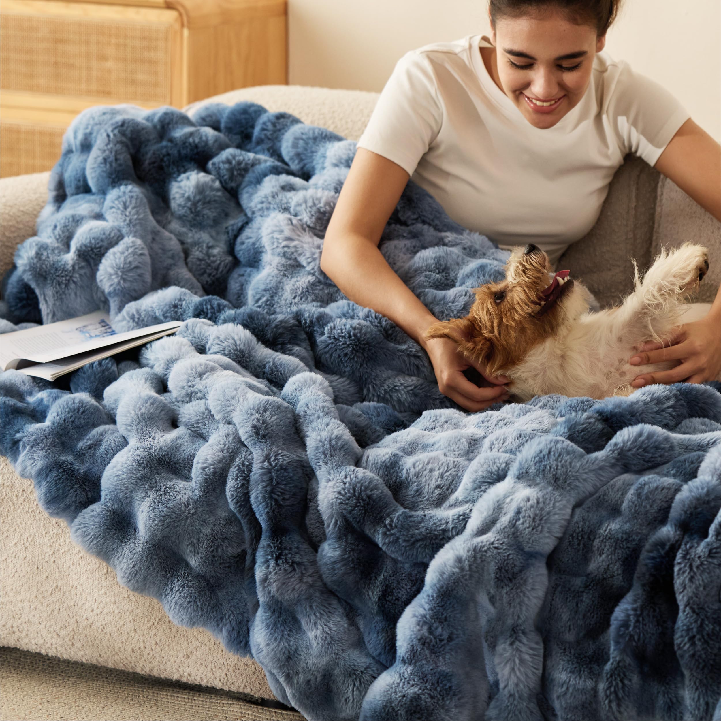 Bedsure GentleSoft Fluffy Throw perfect gift for birthdays or holidays.