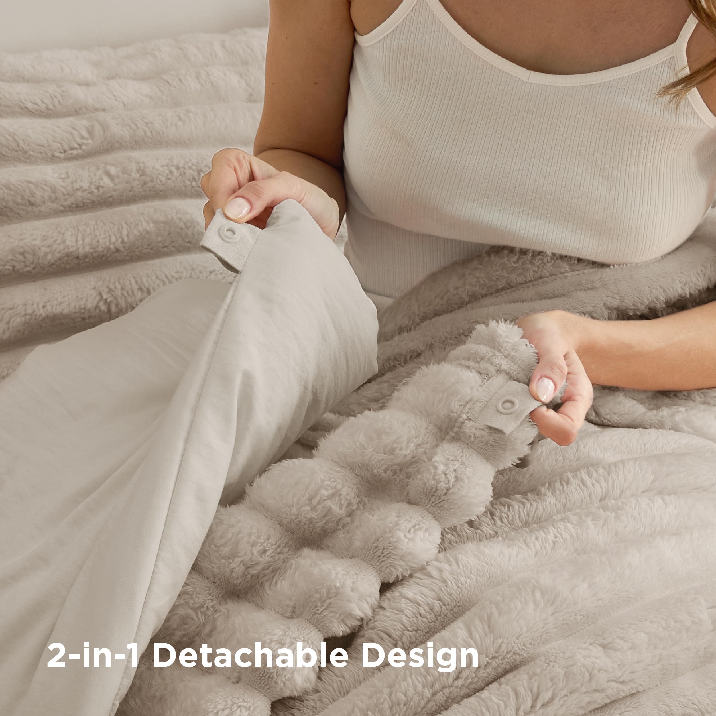 Bedsure Gentlesoft four-season setup adapts to winter warmth or summer lightness.