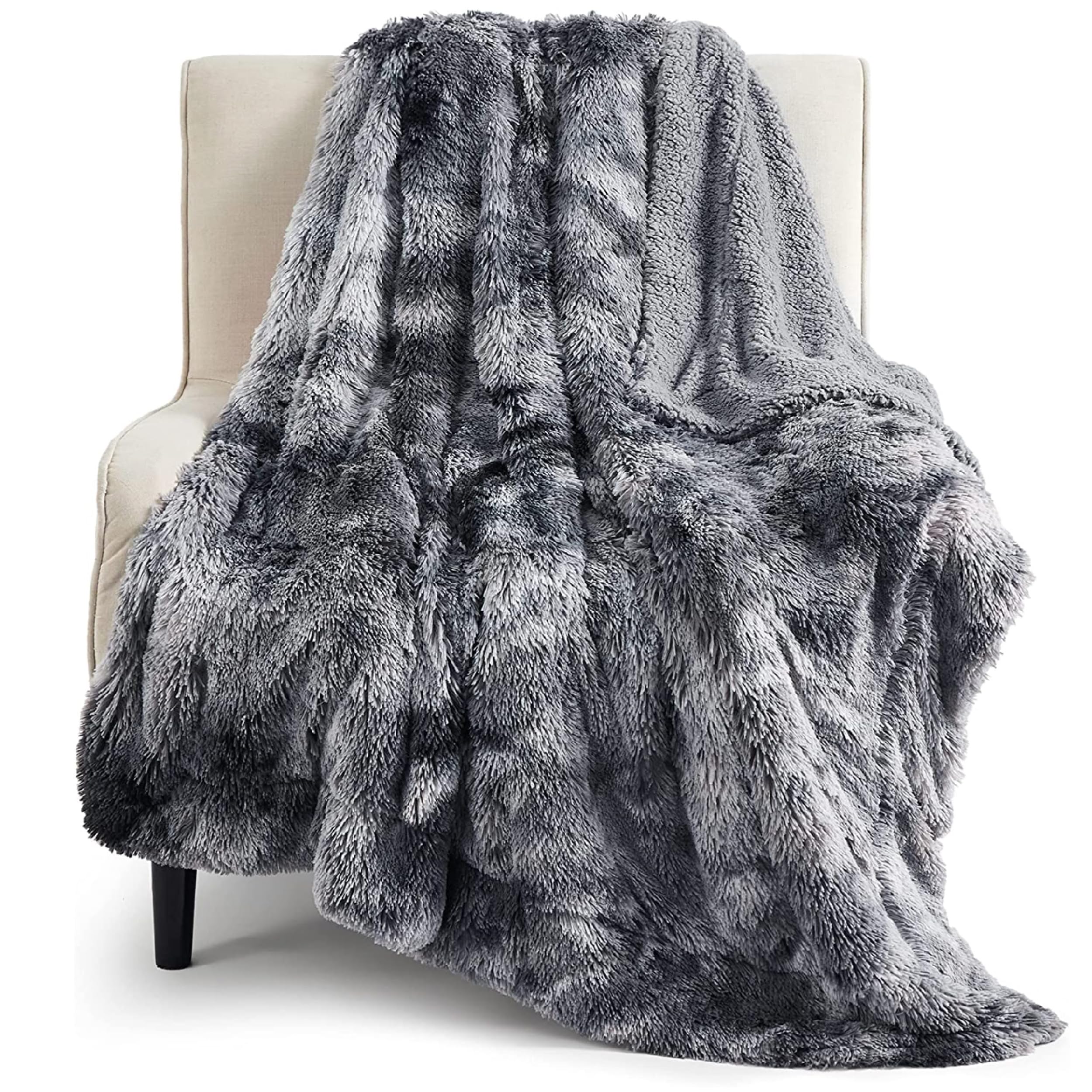 Bedsure GentleSoft fuzzy blanket folded in a gift box, a cozy present.