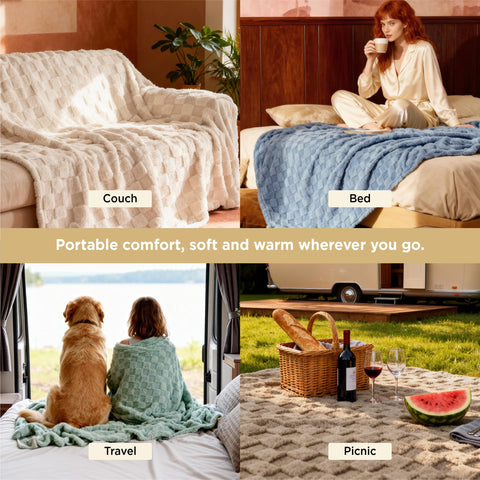 Bedsure GentleSoft king-size blanket cozy warmth without heaviness for lounging.