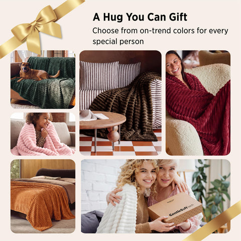 Bedsure GentleSoft striped pattern coordinates with existing bedding.