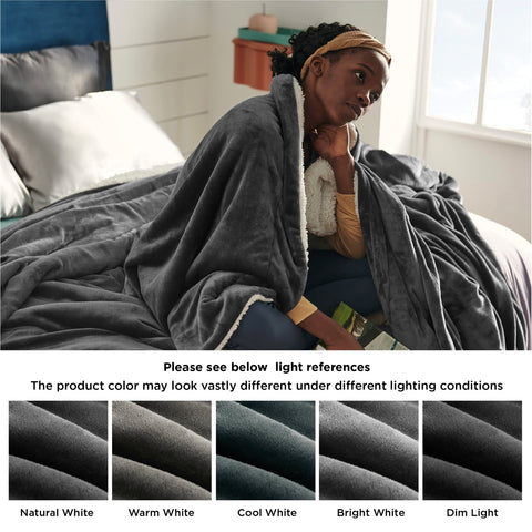 Bedsure blanket in use on a recliner for relaxing moments
