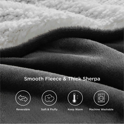 Bedsure stitch-detail close-up highlights durable seam construction