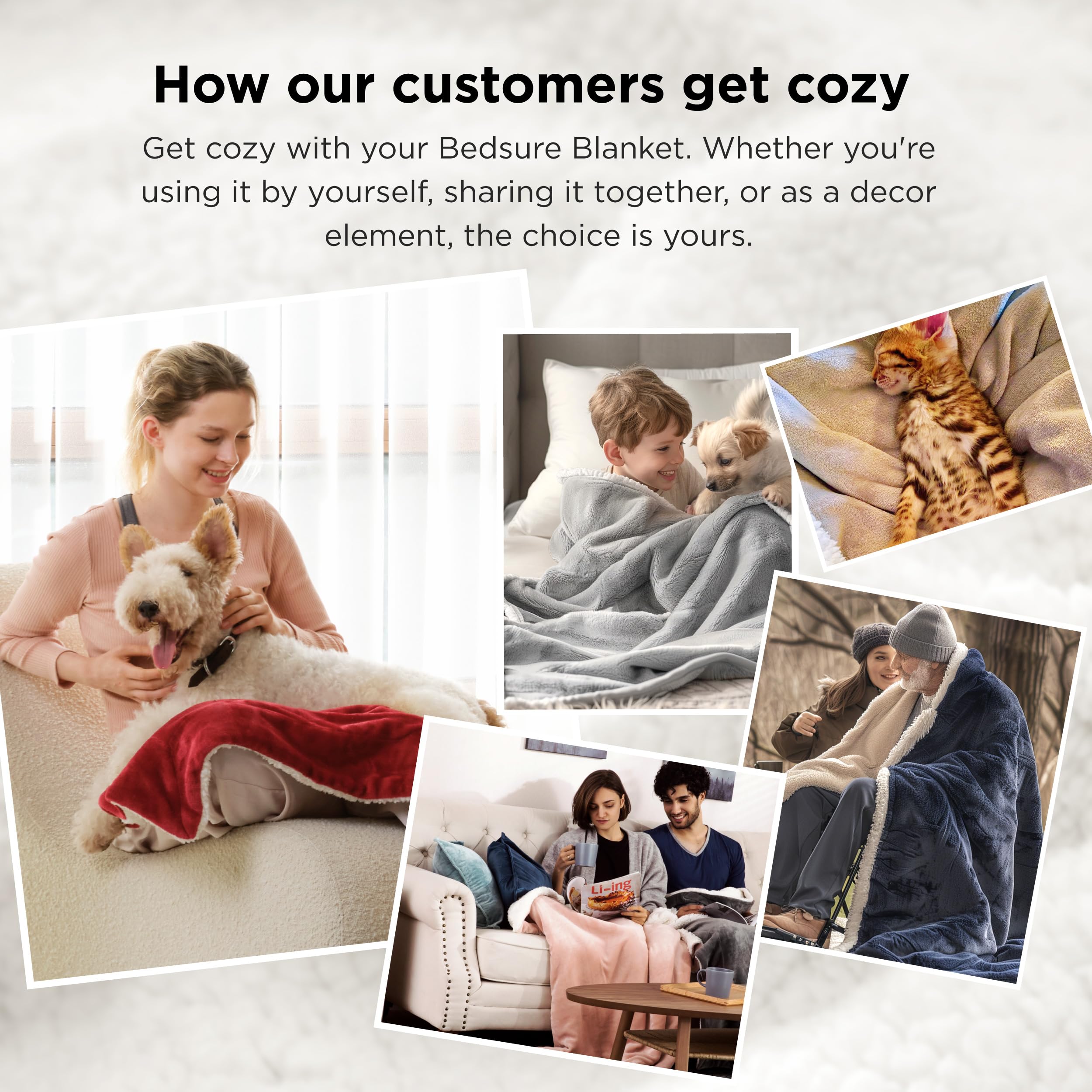 Bedsure GentleSoft Sherpa blanket stitching boosts durability at seams