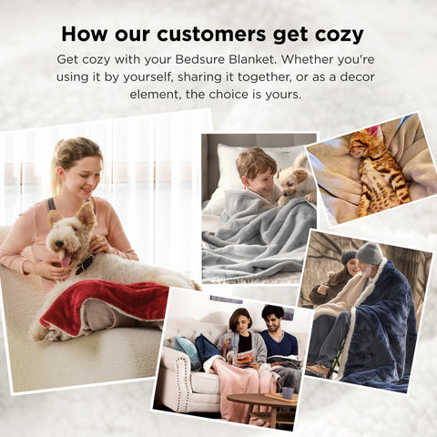 Bedsure GentleSoft Sherpa blanket stitching boosts durability at seams