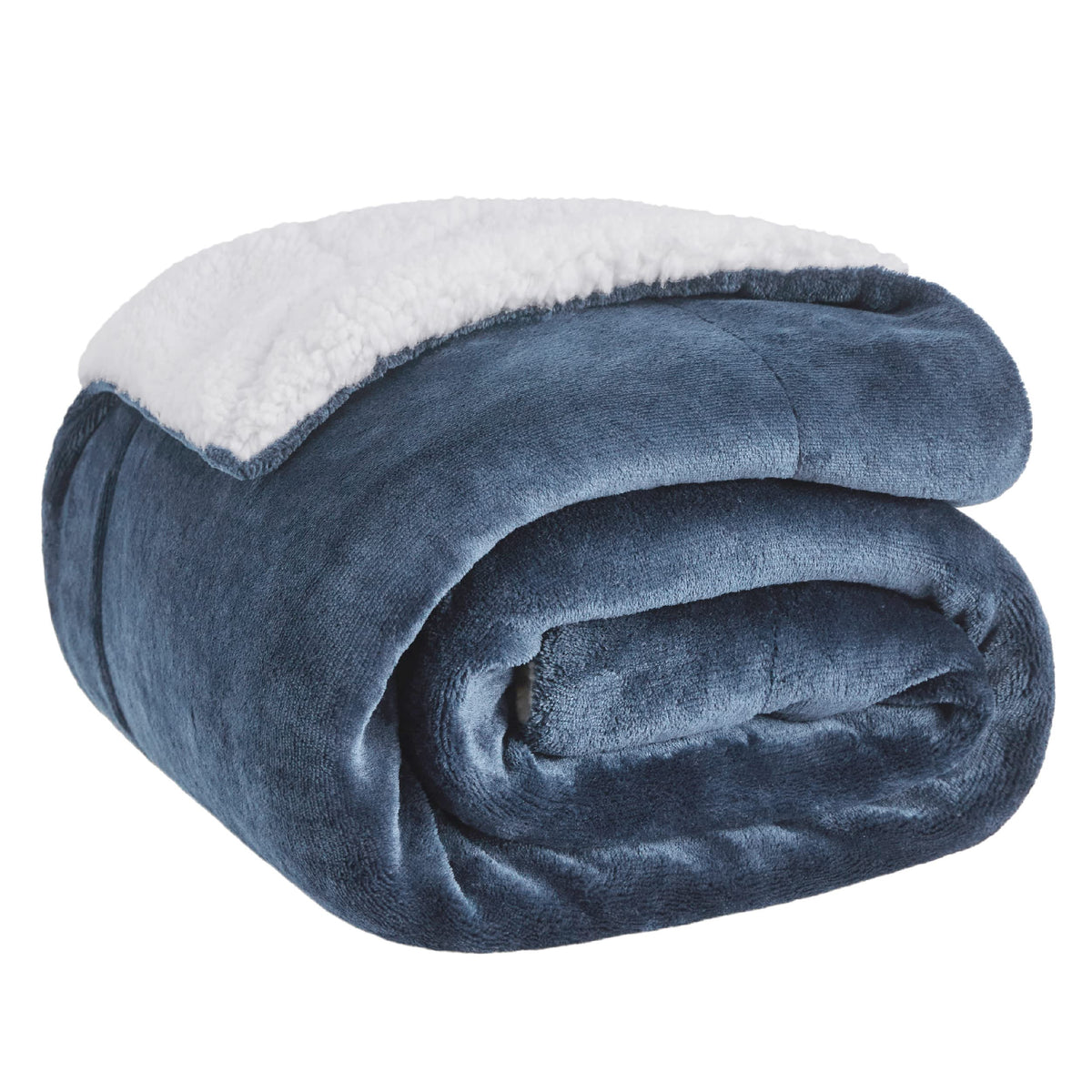 Bedsure GentleSoft Sherpa Throw front view with double‑sided warmth for sofa evenings