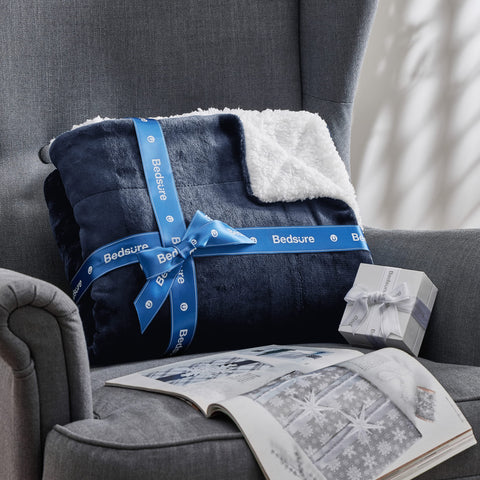 Bedsure GentleSoft sherpa throw adds decor and cozy ambiance