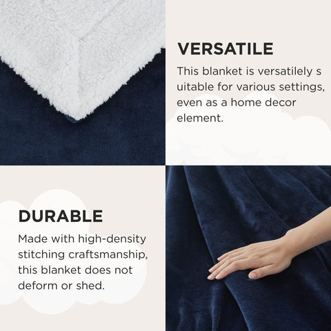 Bedsure GentleSoft sherpa throw enhances winter room ambiance