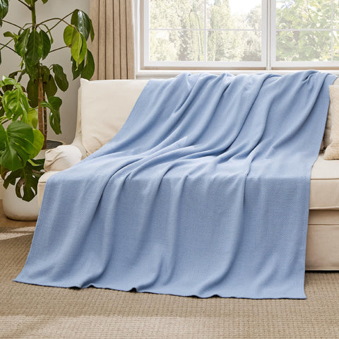 Bedsure GentleSoft soft cotton texture adds a gentle touch to any living space.