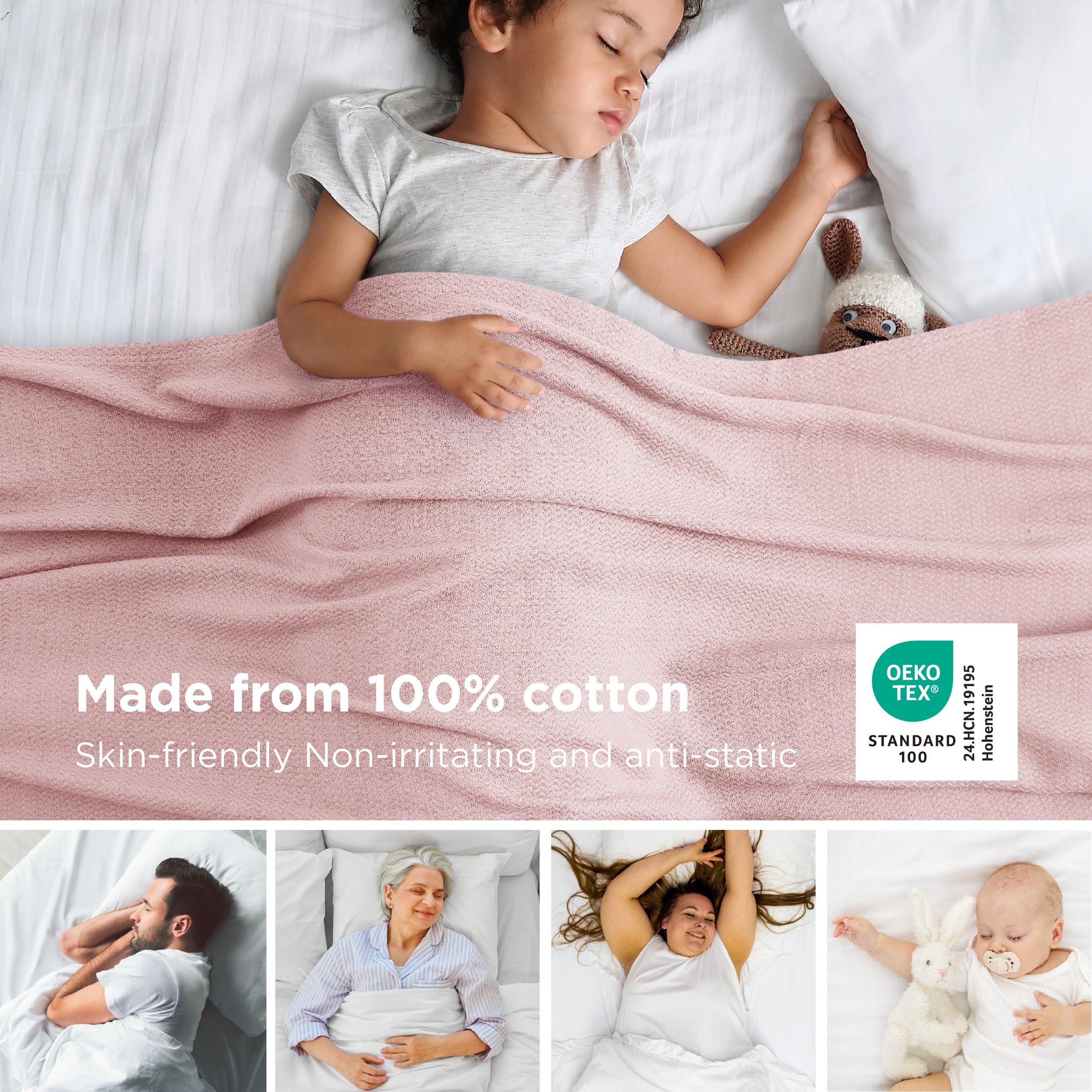 Bedsure GentleSoft 50x70 inch throw on a couch for everyday comfort.