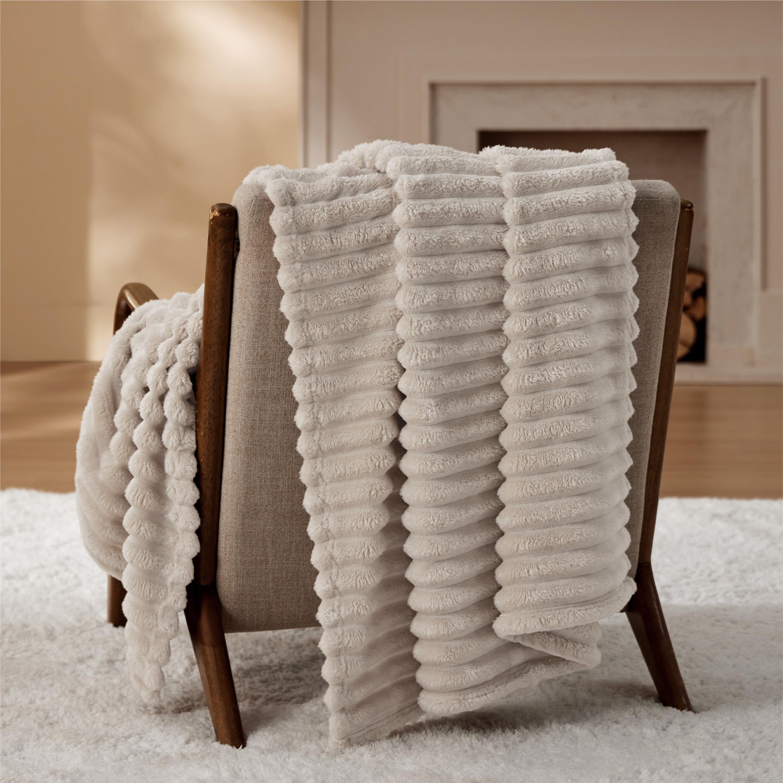 Bedsure GentleSoft twin blanket compact fold for quick storage.