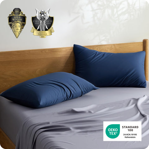 Bedsure gift-ready pillowcase pair pairs elegant style with practical comfort
