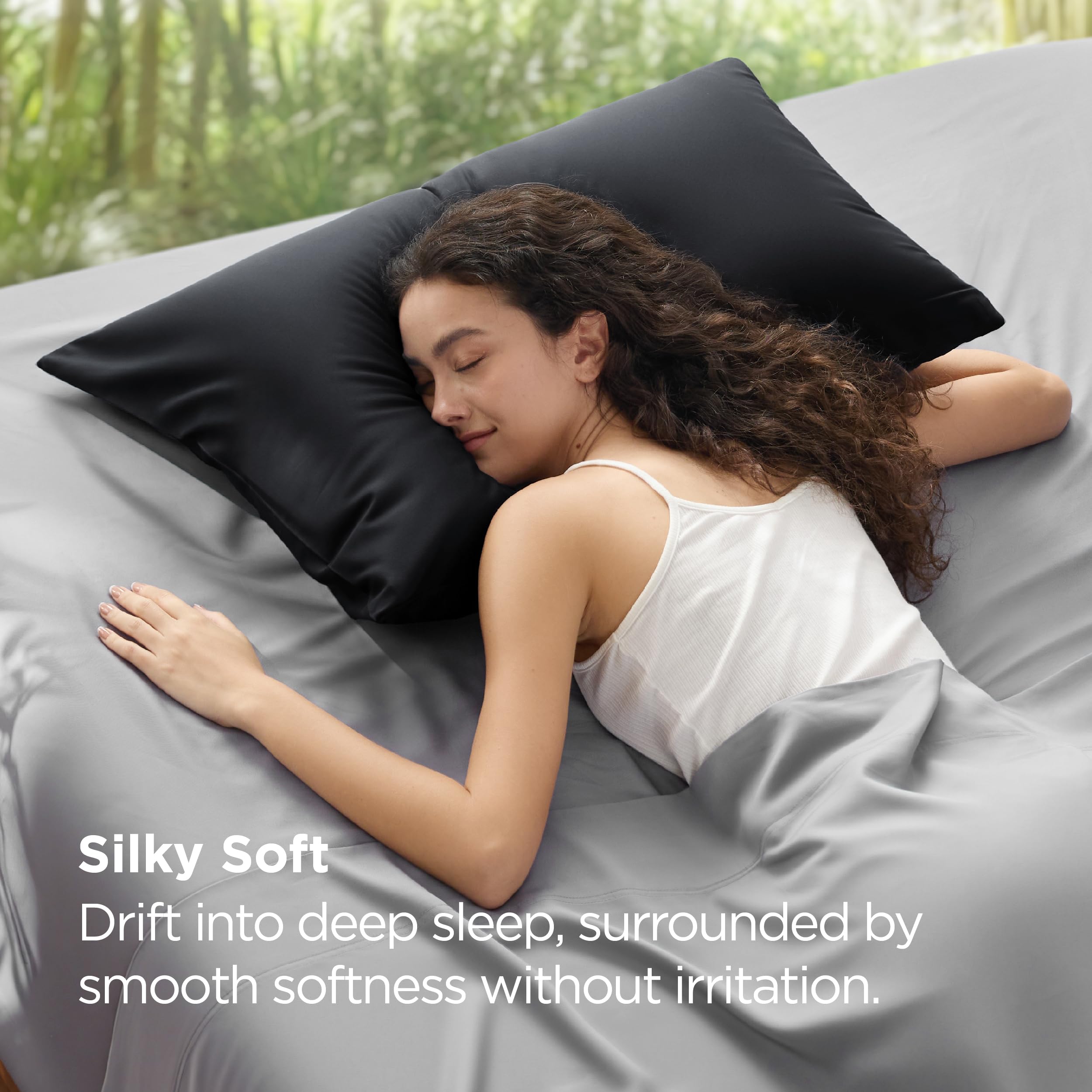 Bedsure pillow covers minimize hair tangling for a smoother morning.