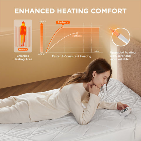 Bedsure twin xl control panel demonstrates easy, customizable warmth for any night.