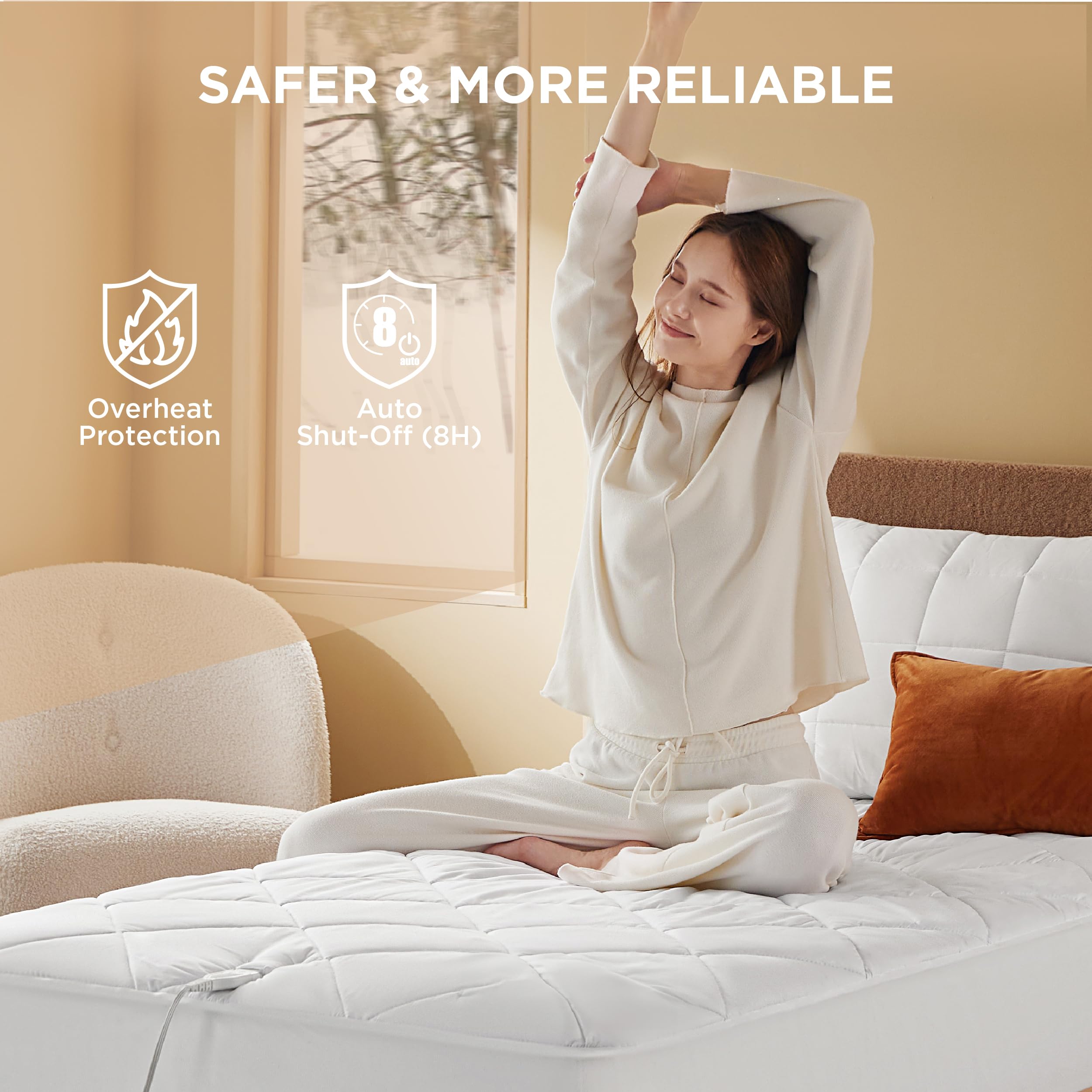 Bedsure memory function in action preserves your preferred warmth for effortless comfort.