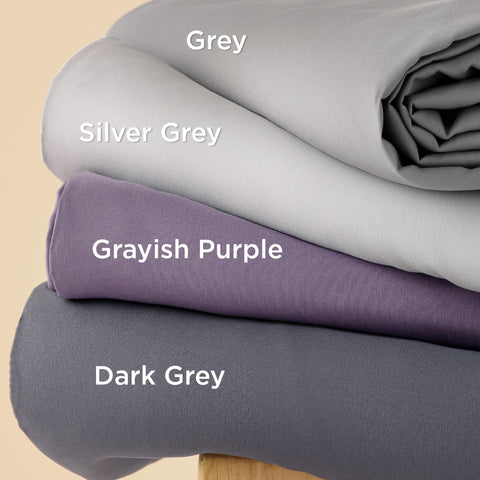 Bedsure grey duvet cover with hidden zipper closure for quick tidy fitting.