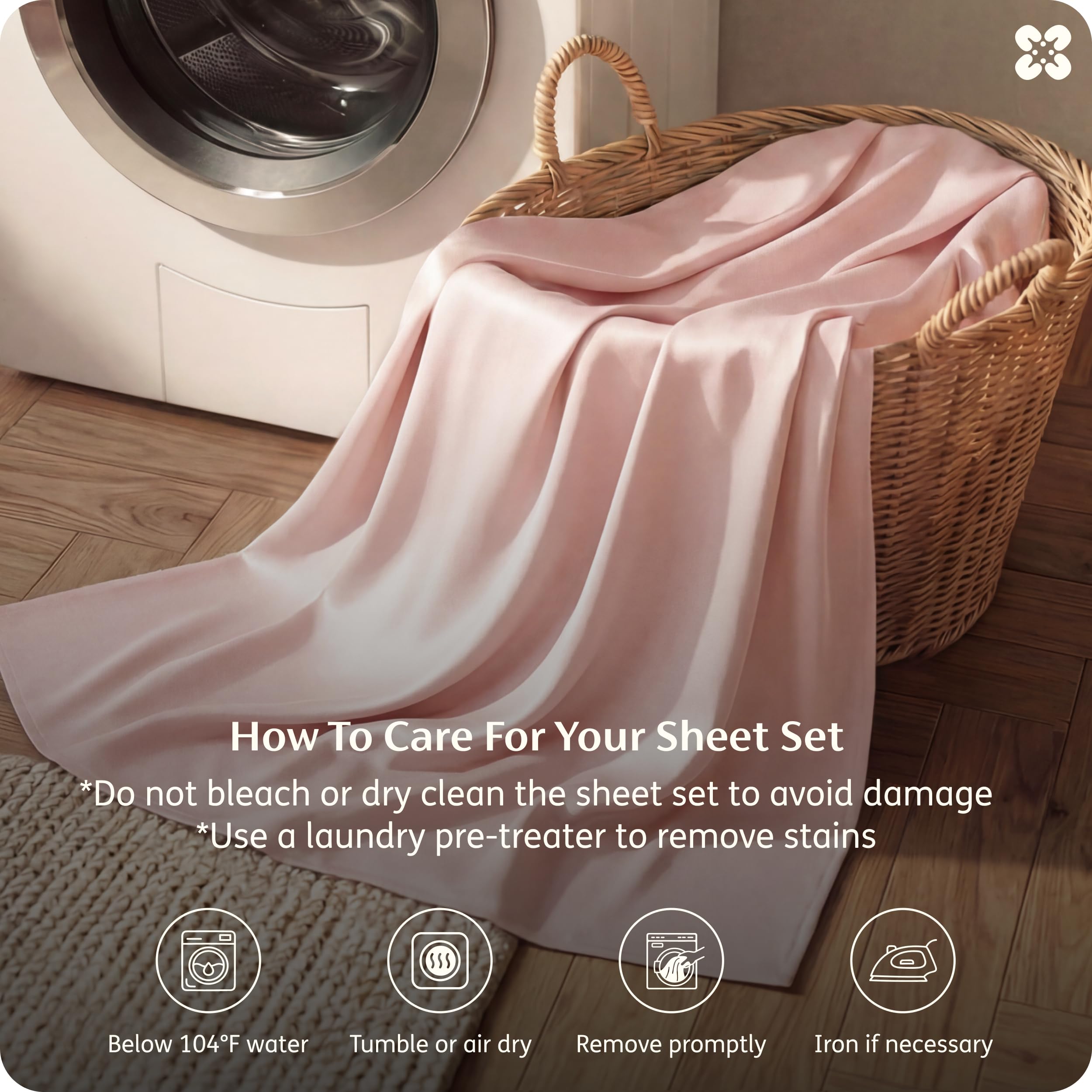 Bedsure hotel-luxury silky bedding pink elevates bedtime with a luxe feel