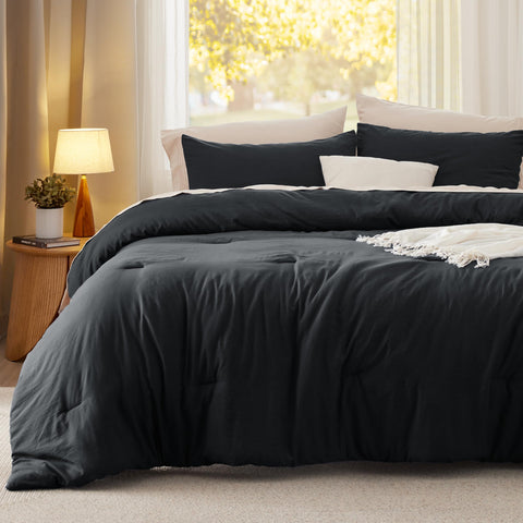 Bedsure fabric close-up reveals plush cotton-like texture for cozy nights