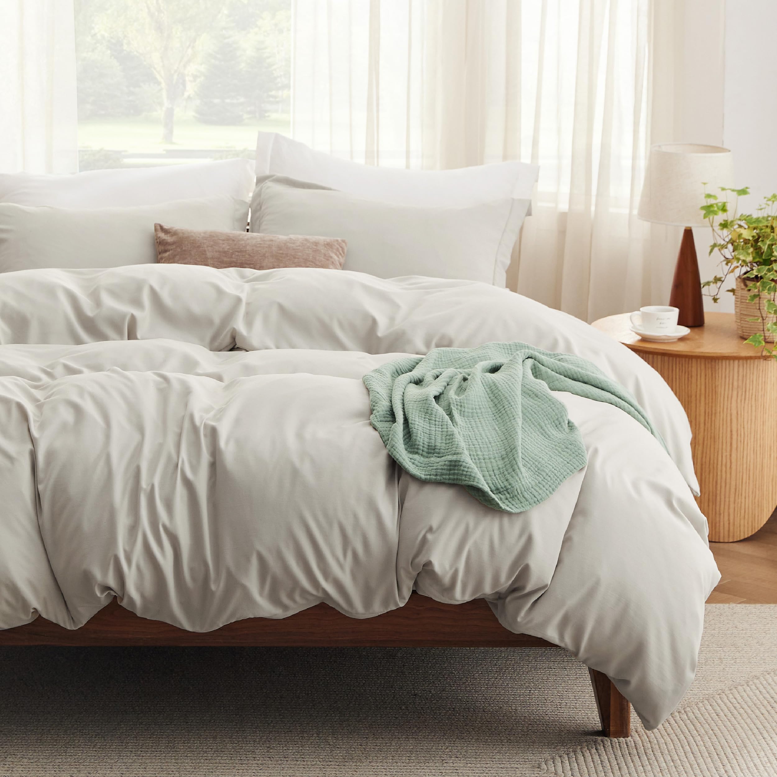 Bedsure king duvet cover 104x90 soft microfiber for cozy sleep
