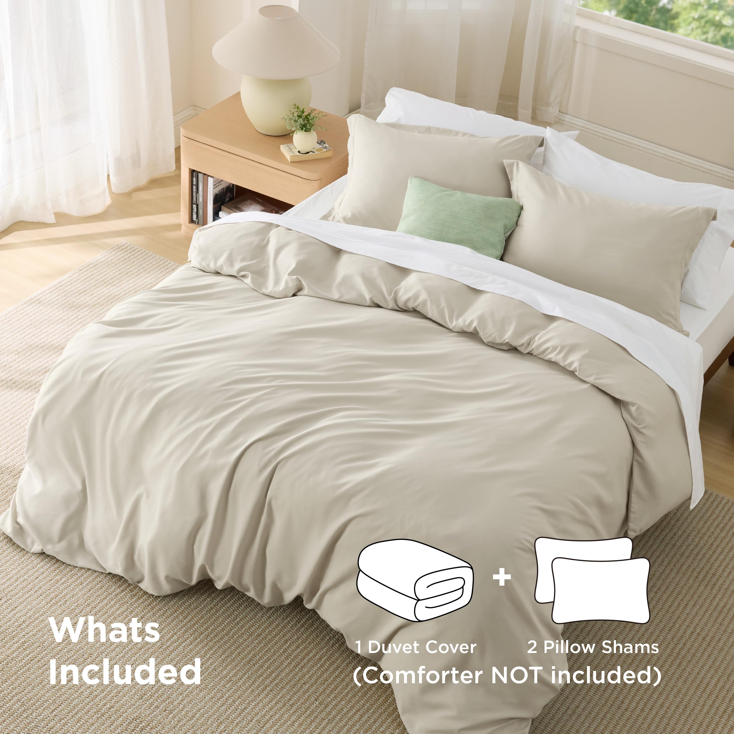 Bedsure king duvet cover in vibrant color options