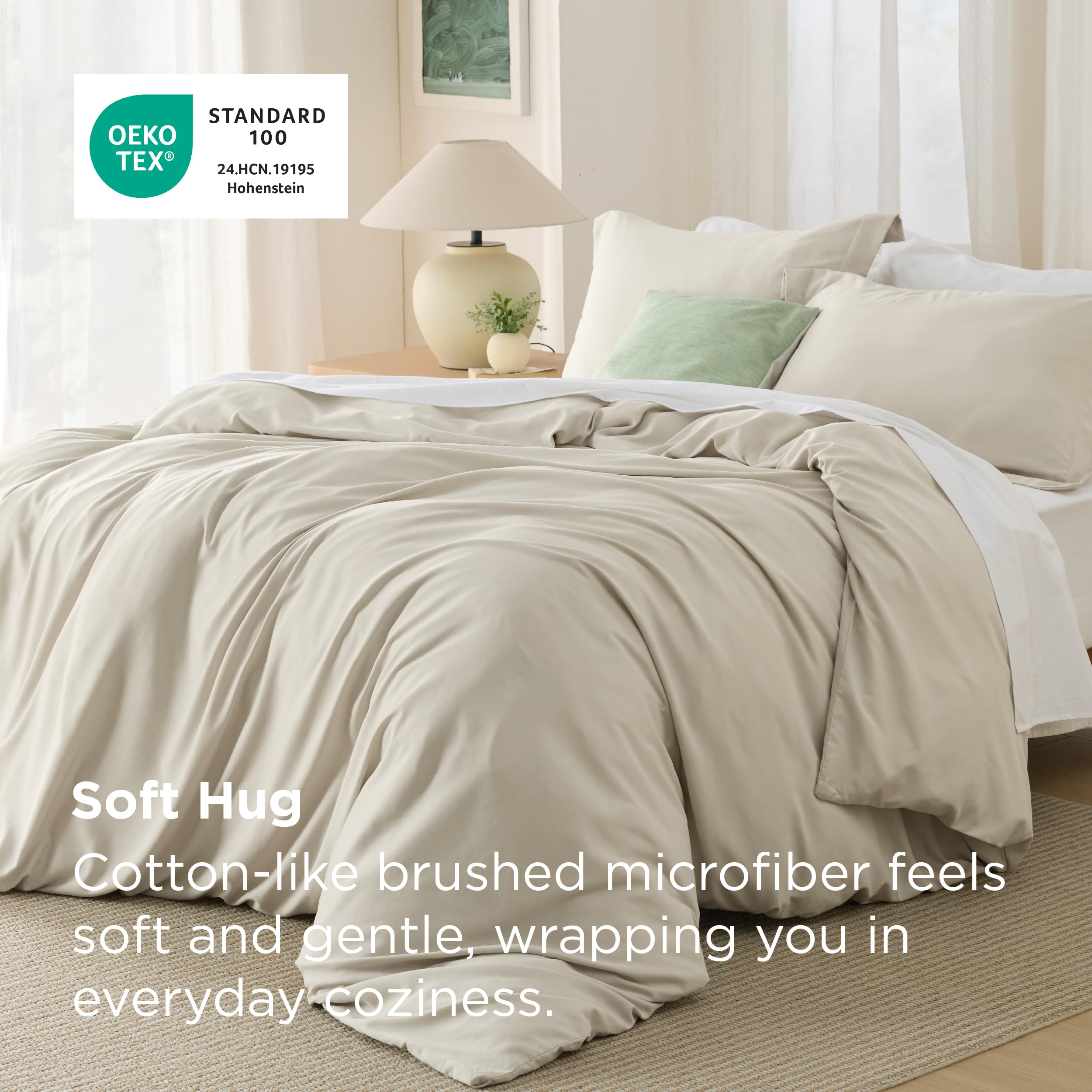 Bedsure king duvet cover durable stitching for long-lasting use