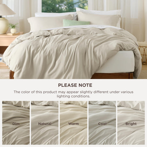 Bedsure king duvet cover hidden zipper for easy bed making